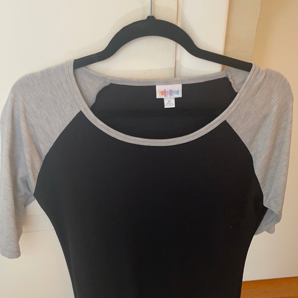 Black and gray lularoe dress - size M
